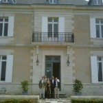 With Veronique Sanders at Ch. Haut-Bailly
