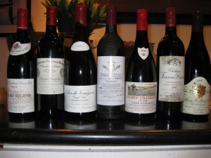 Burgundy-bottles