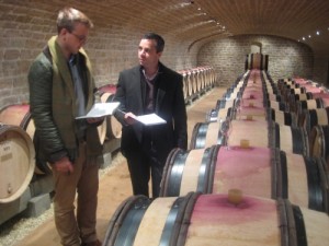 Hamish and Stuart in the cellars