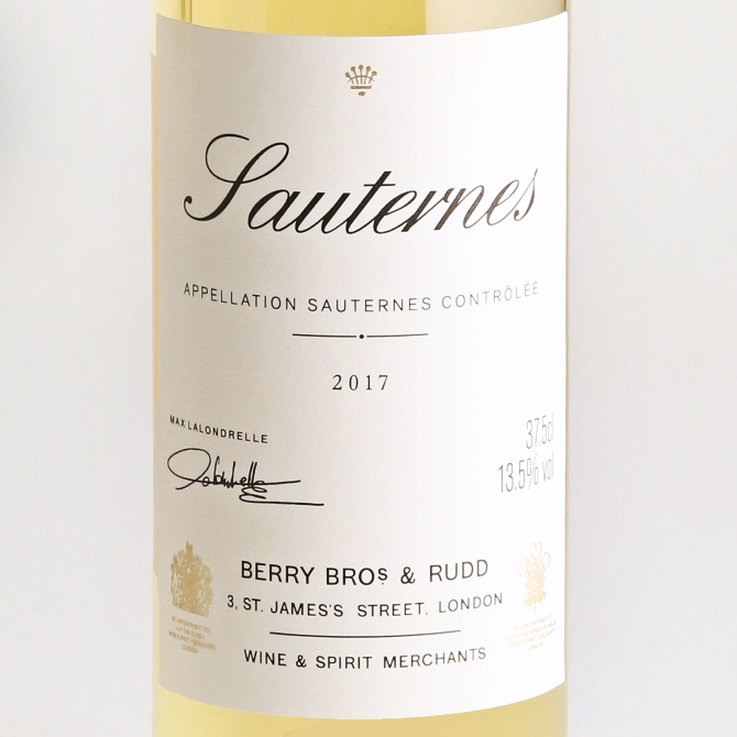 Berry Bros. & Rudd Sauternes 2017