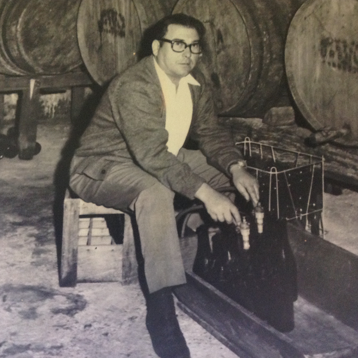 Benito Santos, the winery's founder and a pioneer of Albariño wines